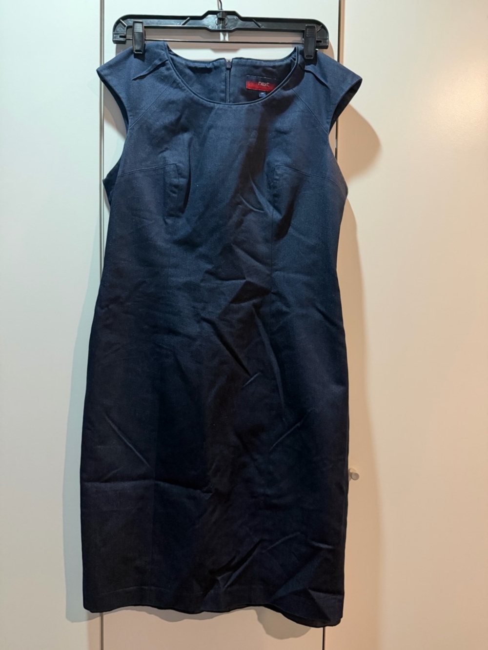 Navy Sleeveless  Denim Dress
